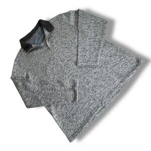 Mens Original‎ Weatherproof Vintage Fleece Pullover XL Gray 1/4 Zip Sweatshirt
